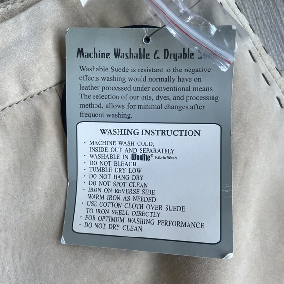 Vintage Massini Washable Womens Suede Wide Leg Leather Pants 8 NEW WITH TAGS - Picture 4 of 7